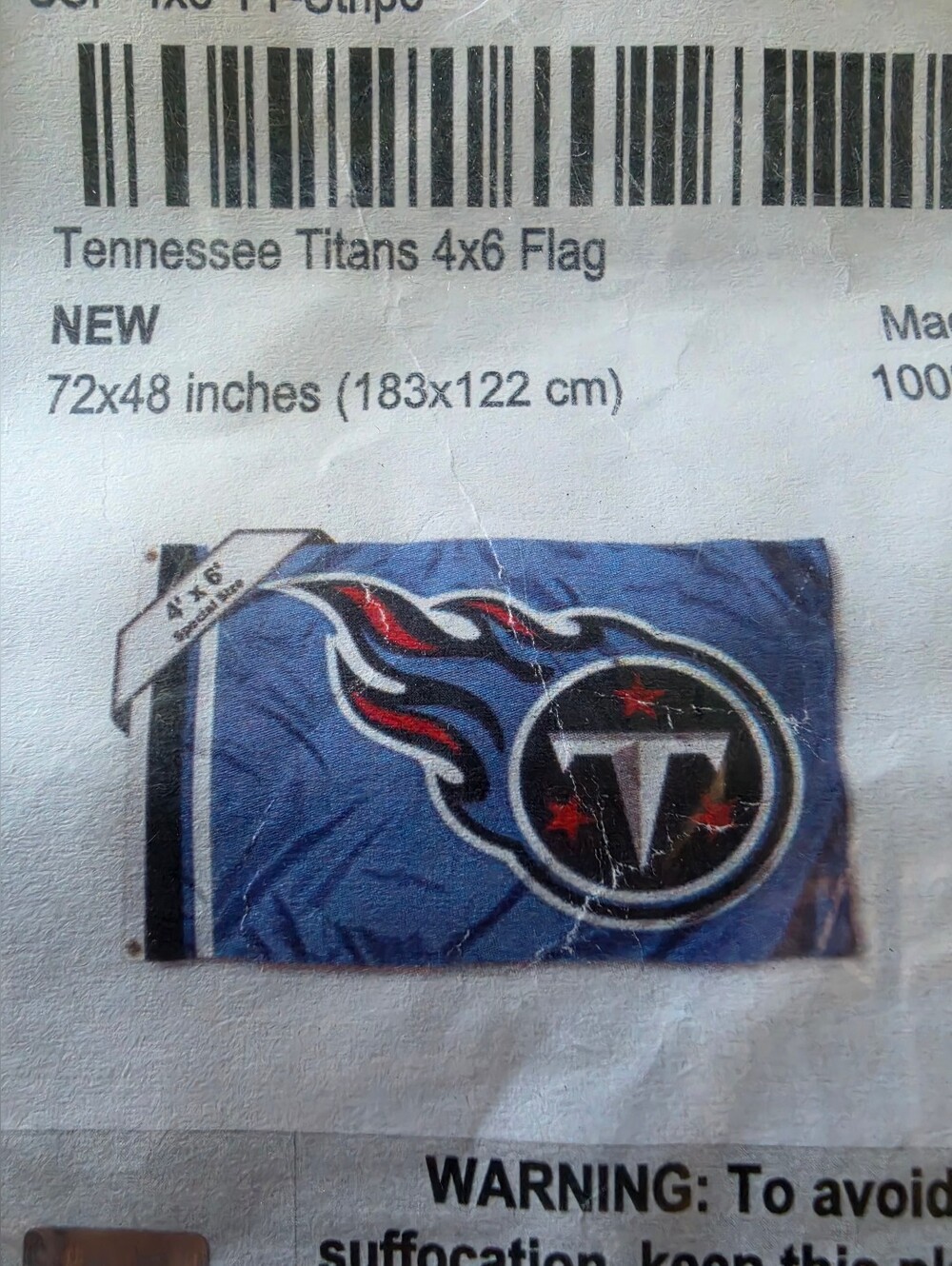 Tennessee Titans Flag 4×6